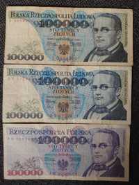 Banknoty prl 100000 złotych