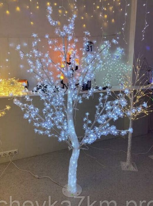 Дерево сакура 3д холодно біла 80 см