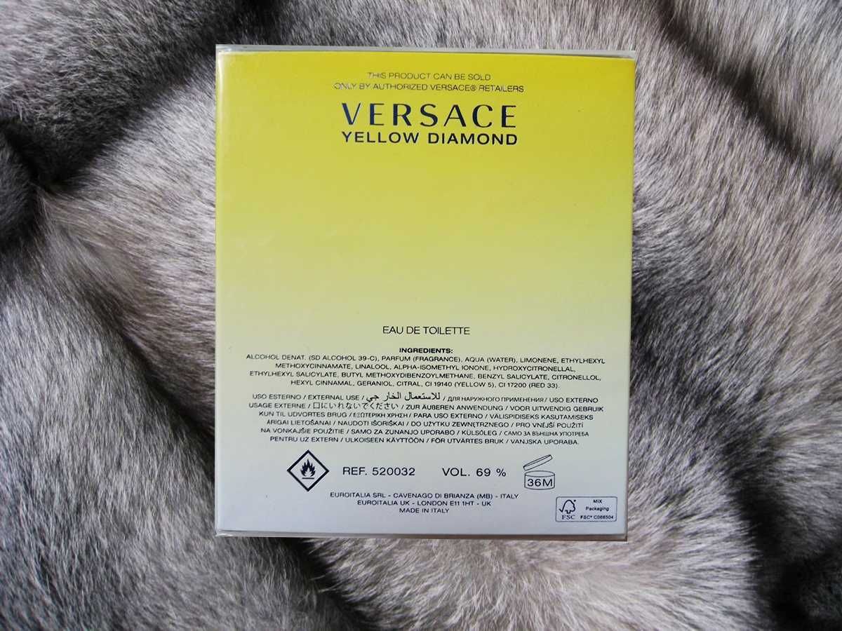 Духи Versace Yellow diamond оригинал 90 ml