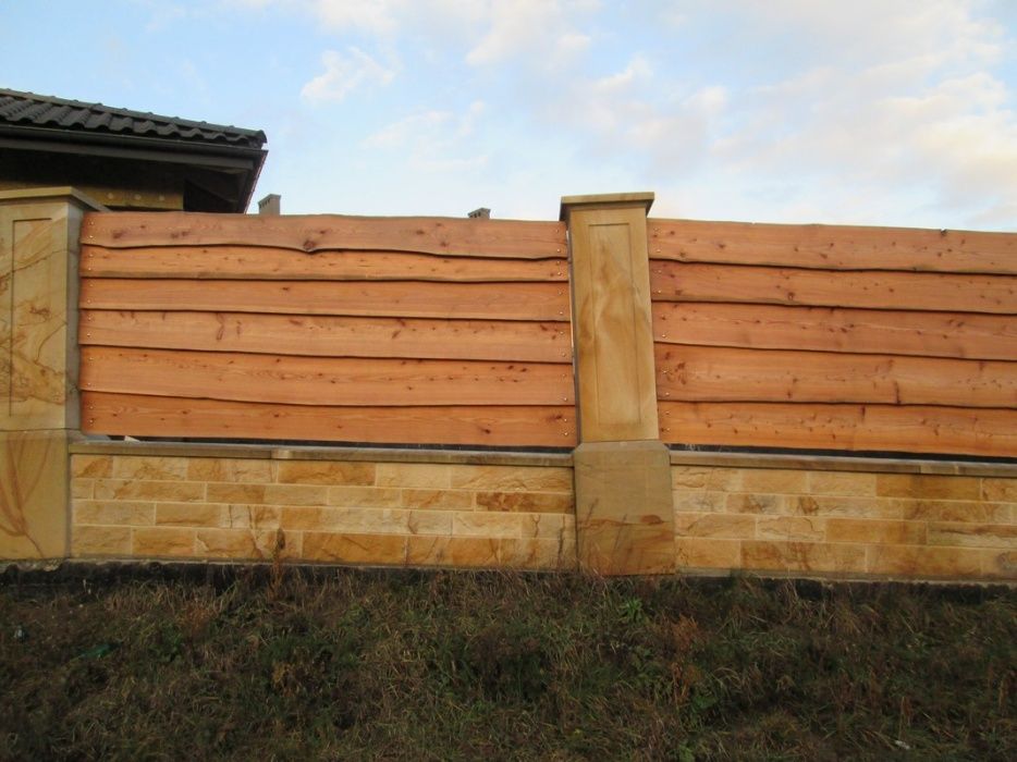 PŁOT, Ogrodzenie drewniane, MODRZEW