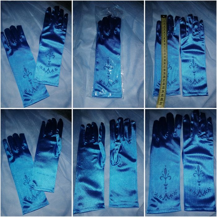 Карнавальное платье. Платье принцессы. Перчатки Эльза Холодное сердце.