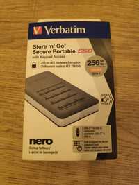 Disco Externo SSD Verbatim Store 'n' Go Secure Portable - 256gb - novo
