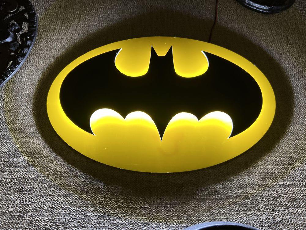 Led табличка Бэтмен светильник Batman Бетмен неон вывеска с подсветкой