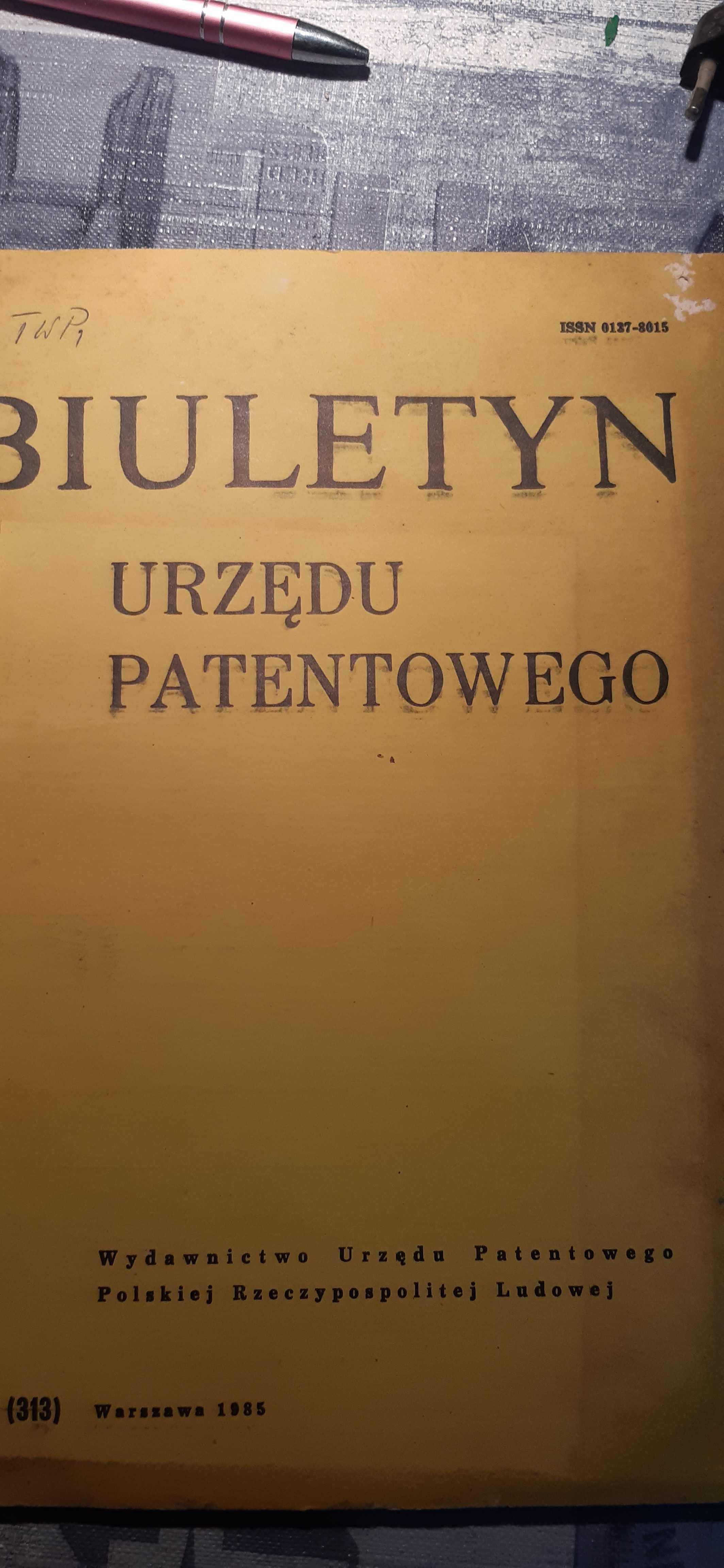 biuletyn urzędu patentowego 1985r. dla kolekcjonerów