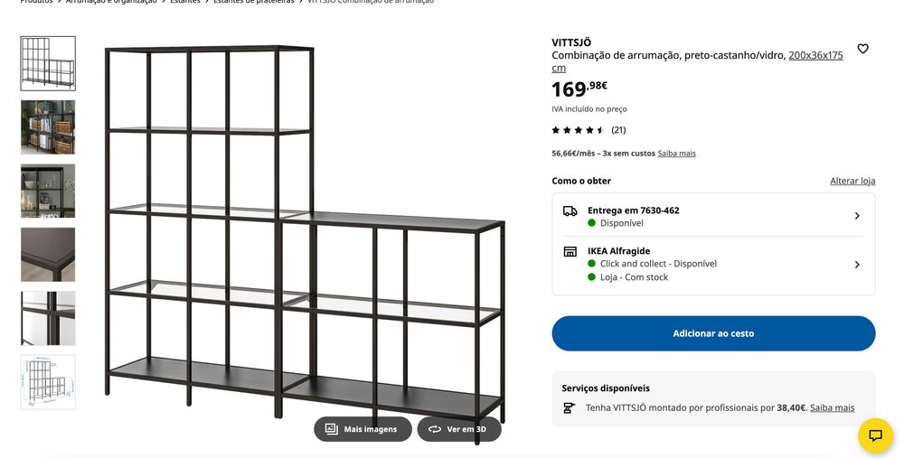 Estante VITTSJO ikea
