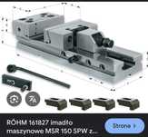 Imadło maszynowe precyzyjne röhm 150mm