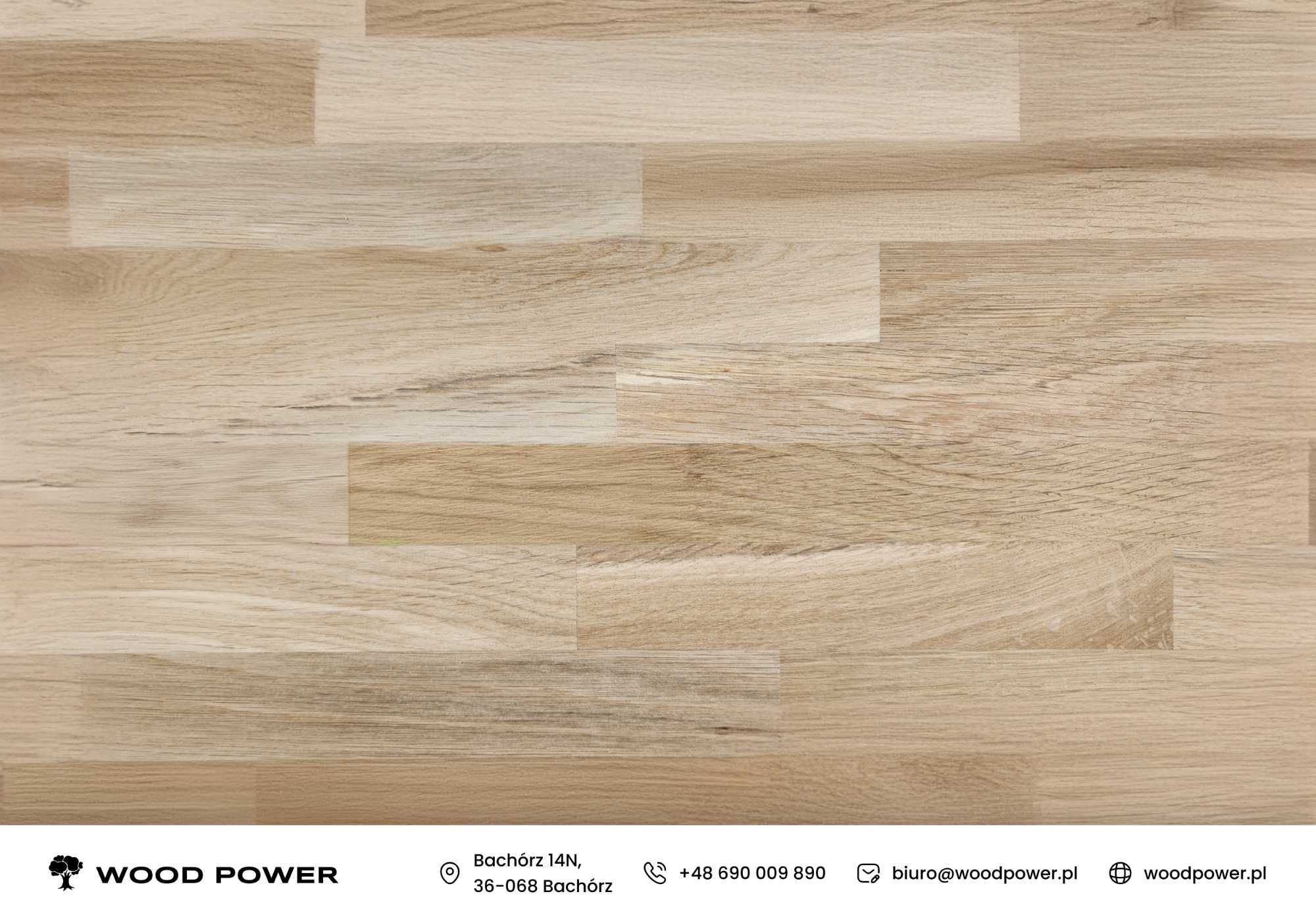 Blat dębowy mikrowczep surowy 140cm x 70cm x 4cm
