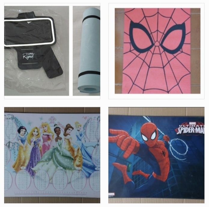 Spider-Man para mesa de escritório e tapete ginástica...