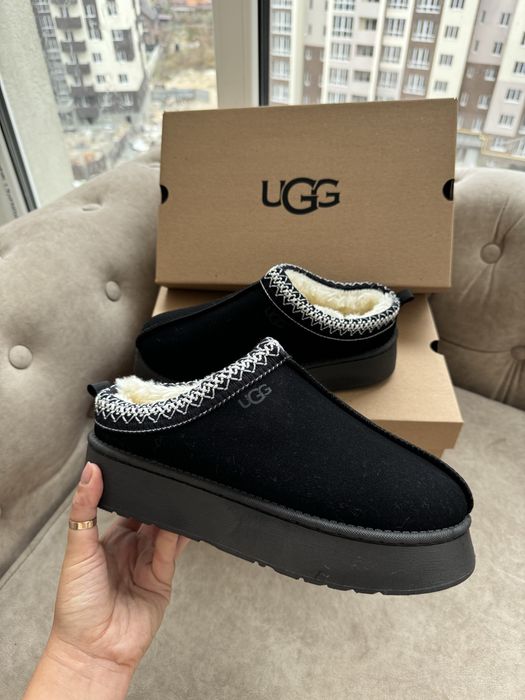 Ugg tazz tasman коричневі чорні всі розміри, лого, фото вживу. Олх