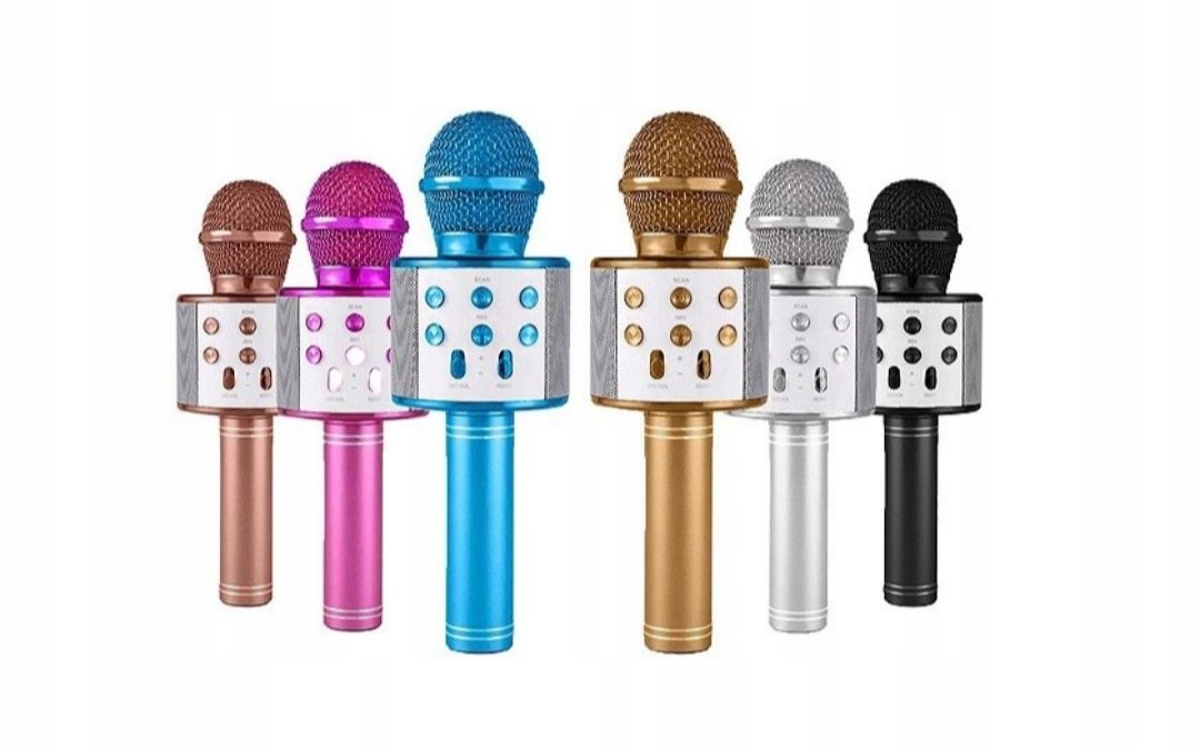 Mikrofon dla dzieci bezprzewodowy karaoke bluetooth głośnik