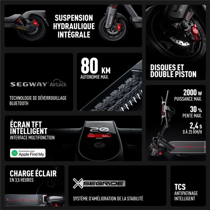 Trotinete Elétrica Segway MAX G3 E