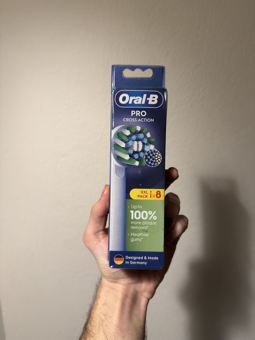 Oral-b pro cross action koncowki do szczoteczki 8 sztuk nowe