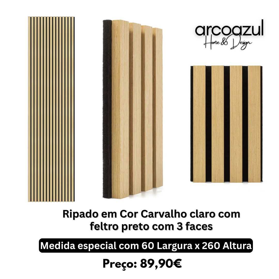 Painel Acústico Ripado com 260cm de altura By Arcoazul Design