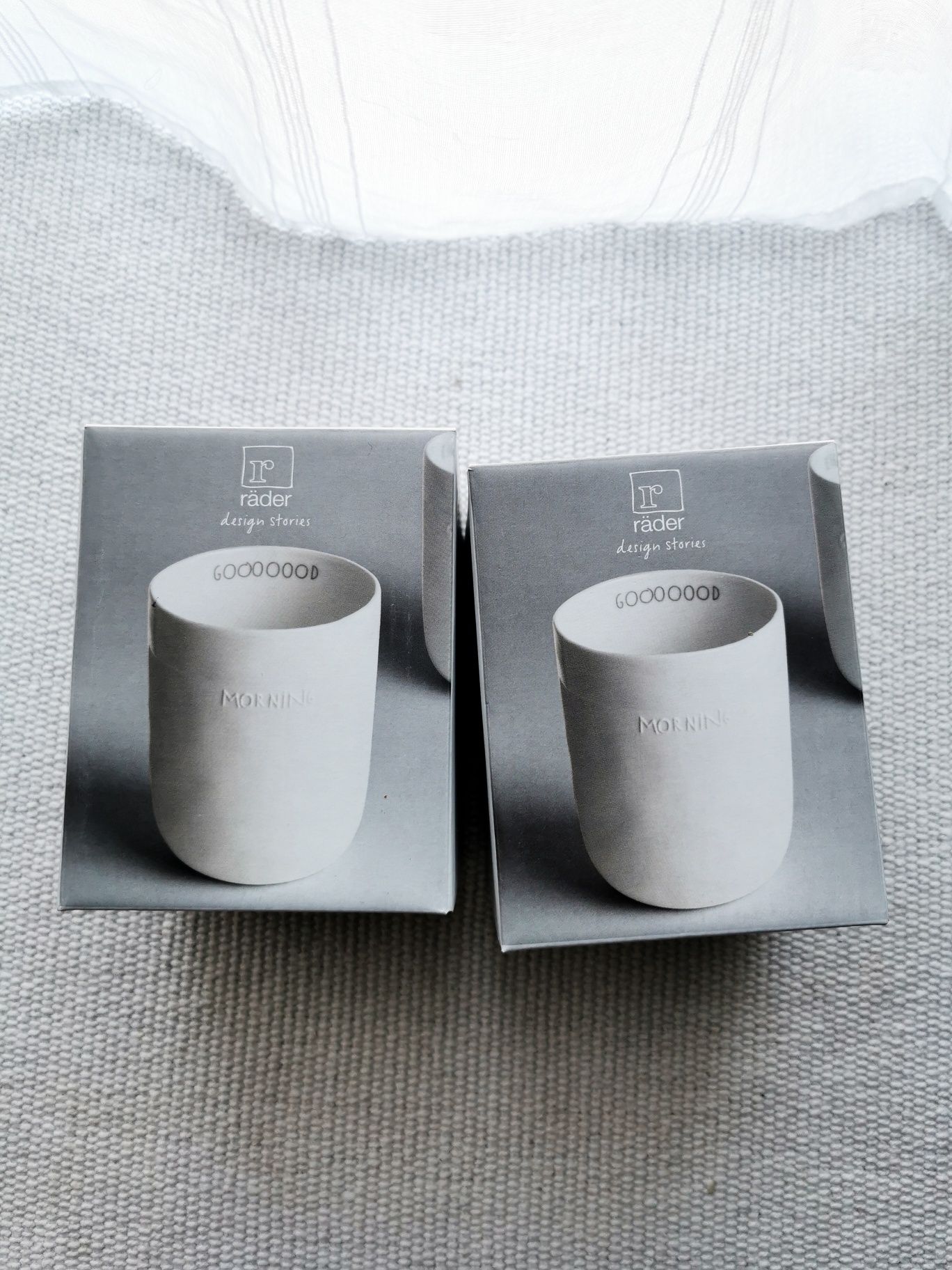 2 sztuki - Kubek ceramiczny handmade Gooood Morning, biały, 400 ml
