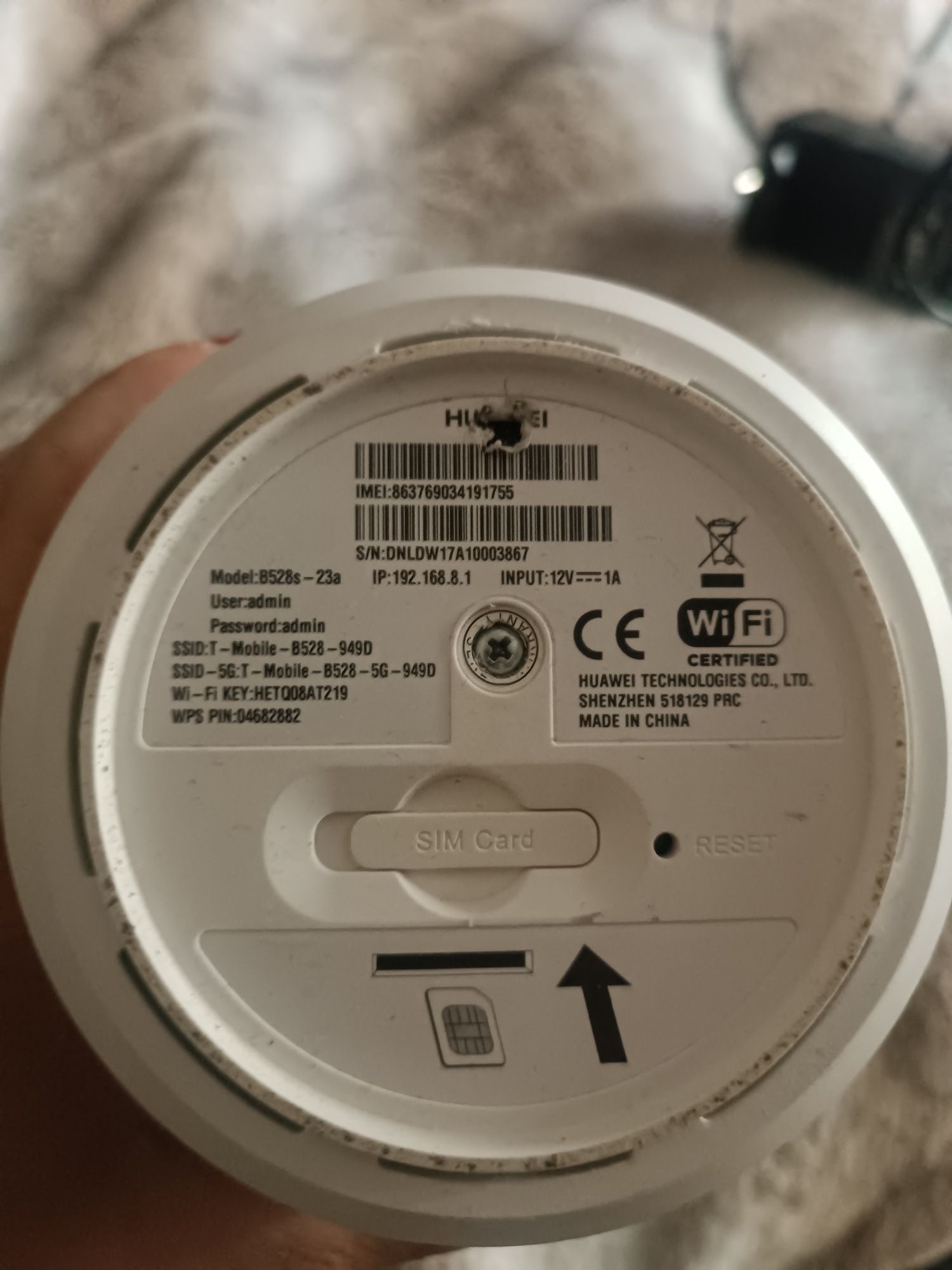 Huawei router b528s-23a