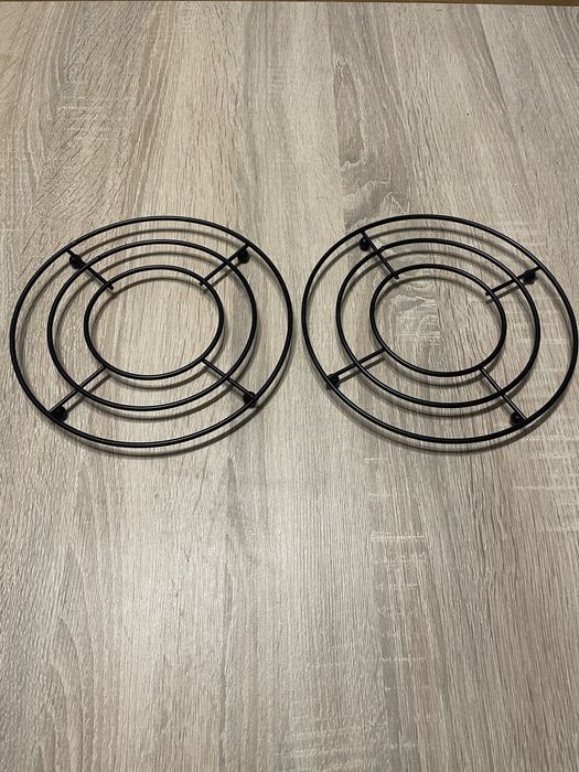 Industrialne czarne podkładki pod garnki