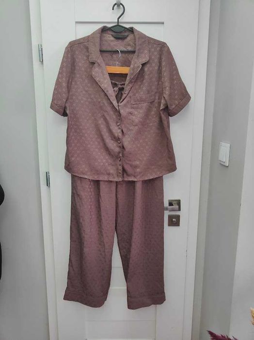 brązowa dwuczęściowa piżama Primark S/M