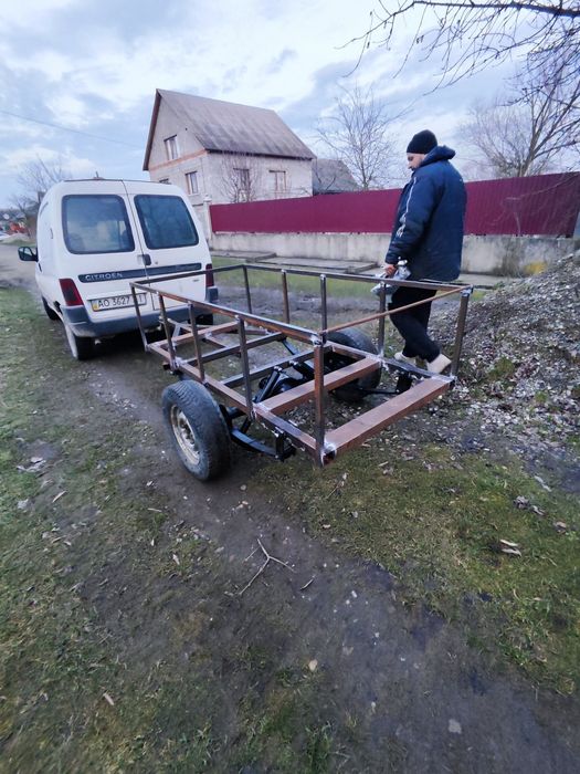 Причеп для автомобіля, мототрактора, мотоблока