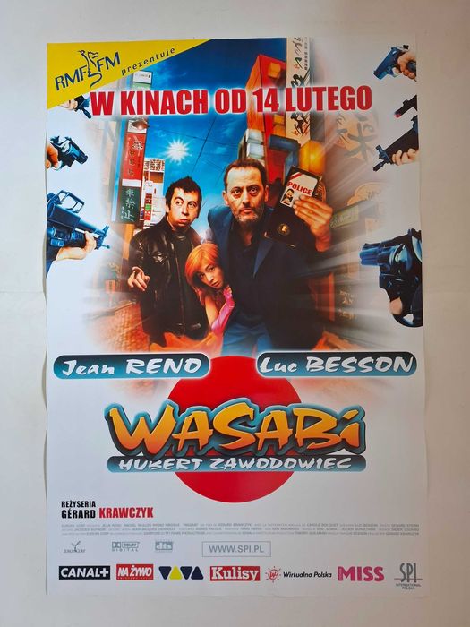 Plakat filmowy oryginalny - Wasabi - Hubert Zawodowiec