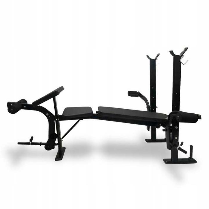 Ławka ławeczka treningowa ze stojakami regulowana z modlitewnik