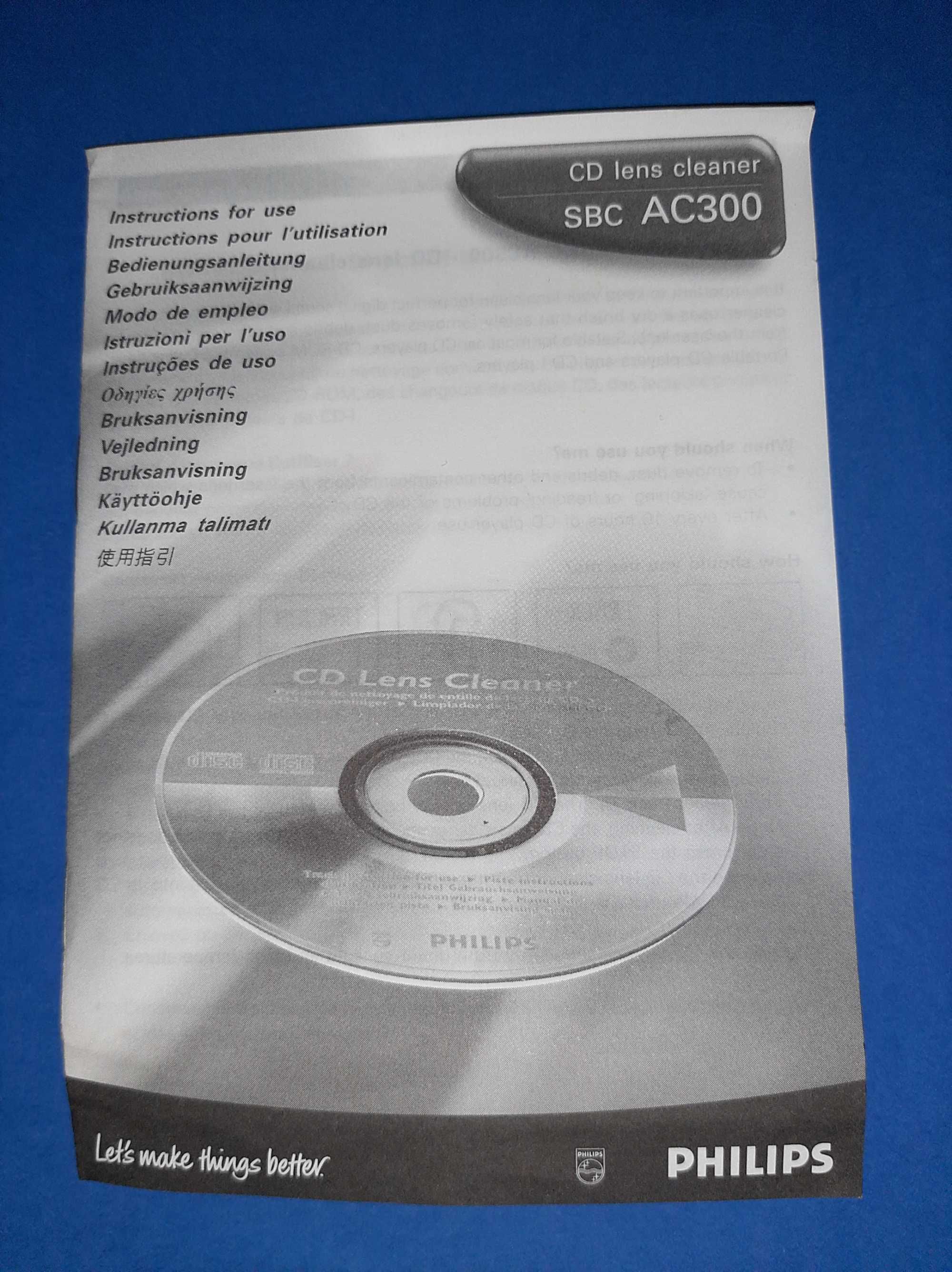 CD limpeza de lente Philips