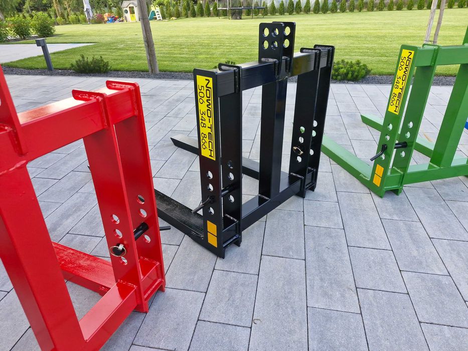 paleciak na tył ciągnika, widły do palet, 4 uchwyty mocujące, nowość