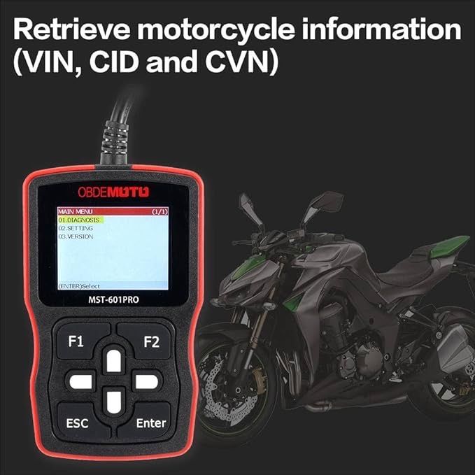 Сканер мотоциклів, діагностика мотоциклів OBDEMOTO 601Pro