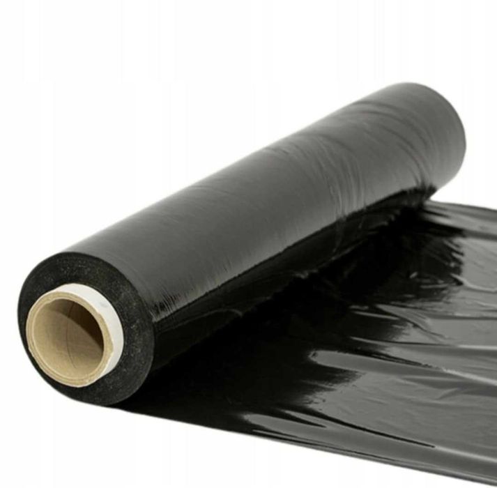 Folia czarna 6 rolek stretch 18 kg