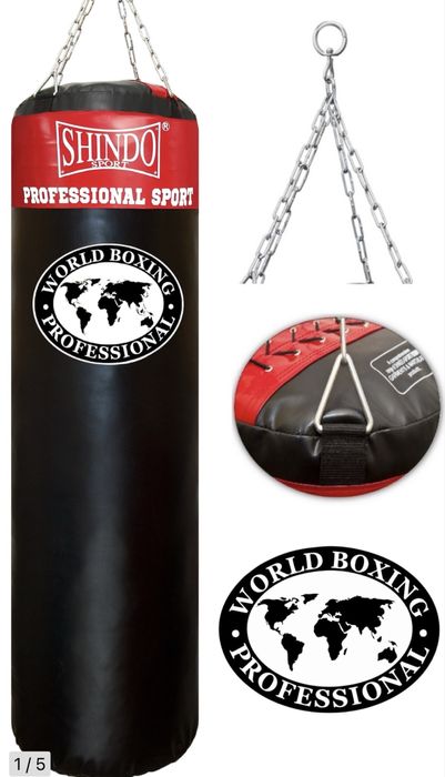 Worek treningowy, bokserski 150cm x 35cm wypełniony