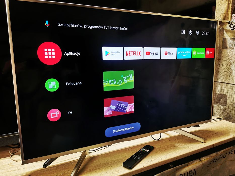 49" Sony 100hz Android 4K Smart Tv wifi LED  telewizor dvbt2 hevc