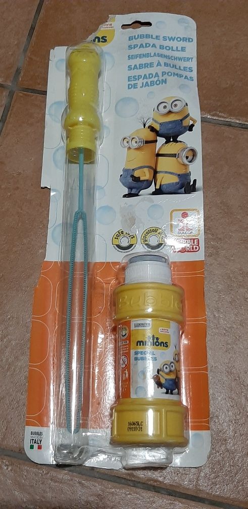 Bastão de bolas de sabão Minions 175 ml novo