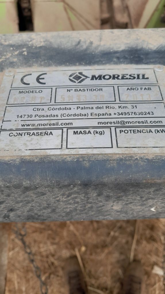 Enfardadeira mchale fusion 3 e frente moresil 5 linhas