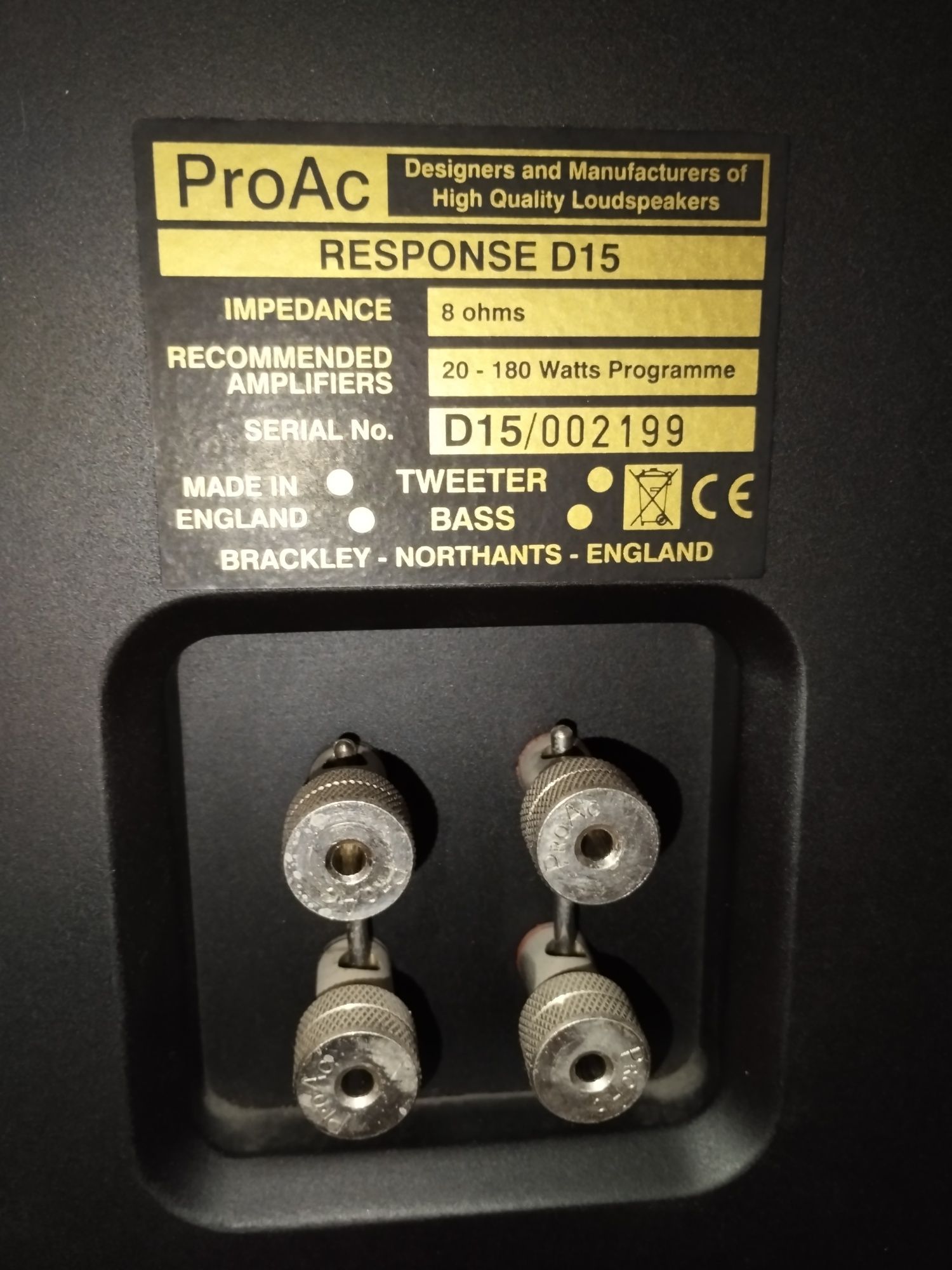 Акустика ProAc responce d15