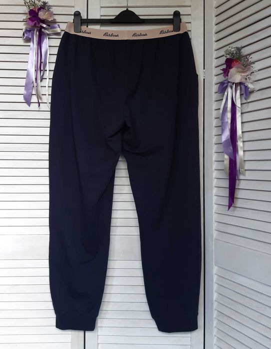 Натуральные штаны на резинке для дома и сна barbour