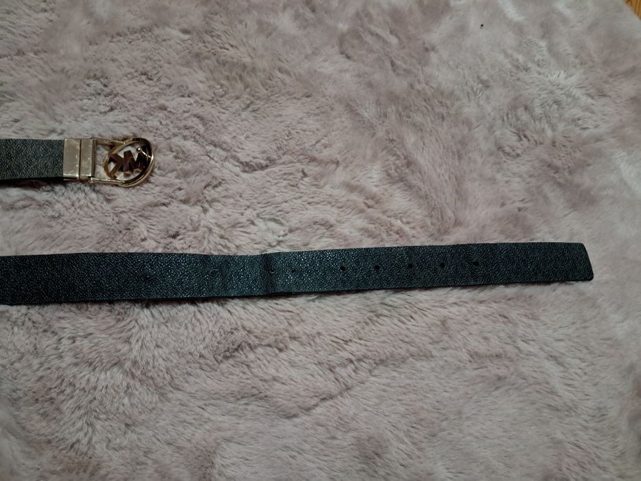 Michael Kors pasek dwustronny logowany monogram twist belt