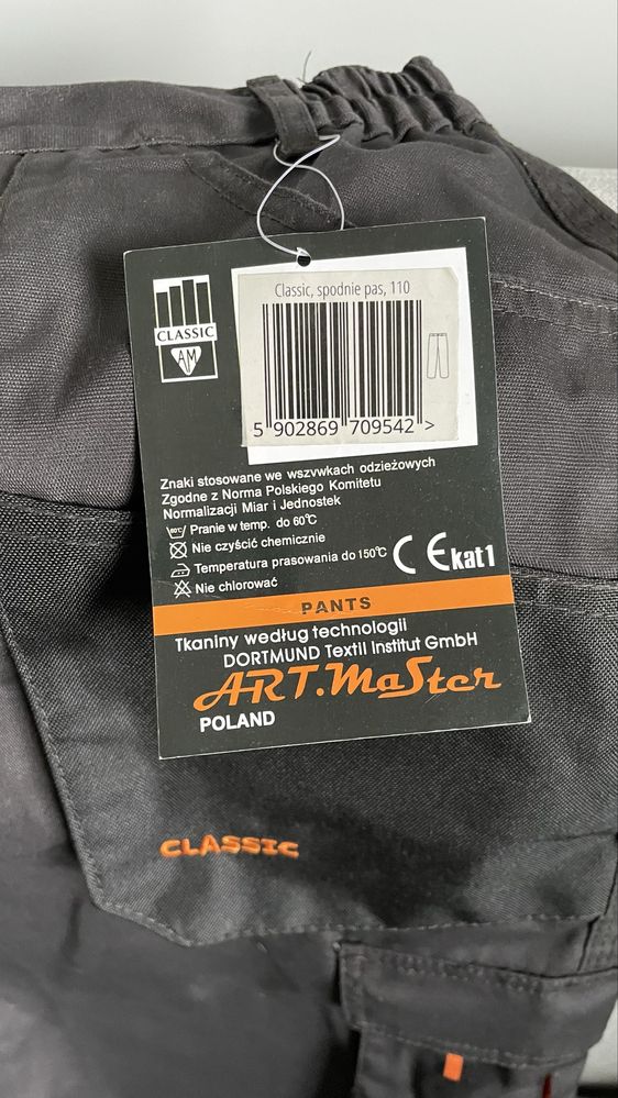 Spodnie robocze Classic rozmiar w pasie 110