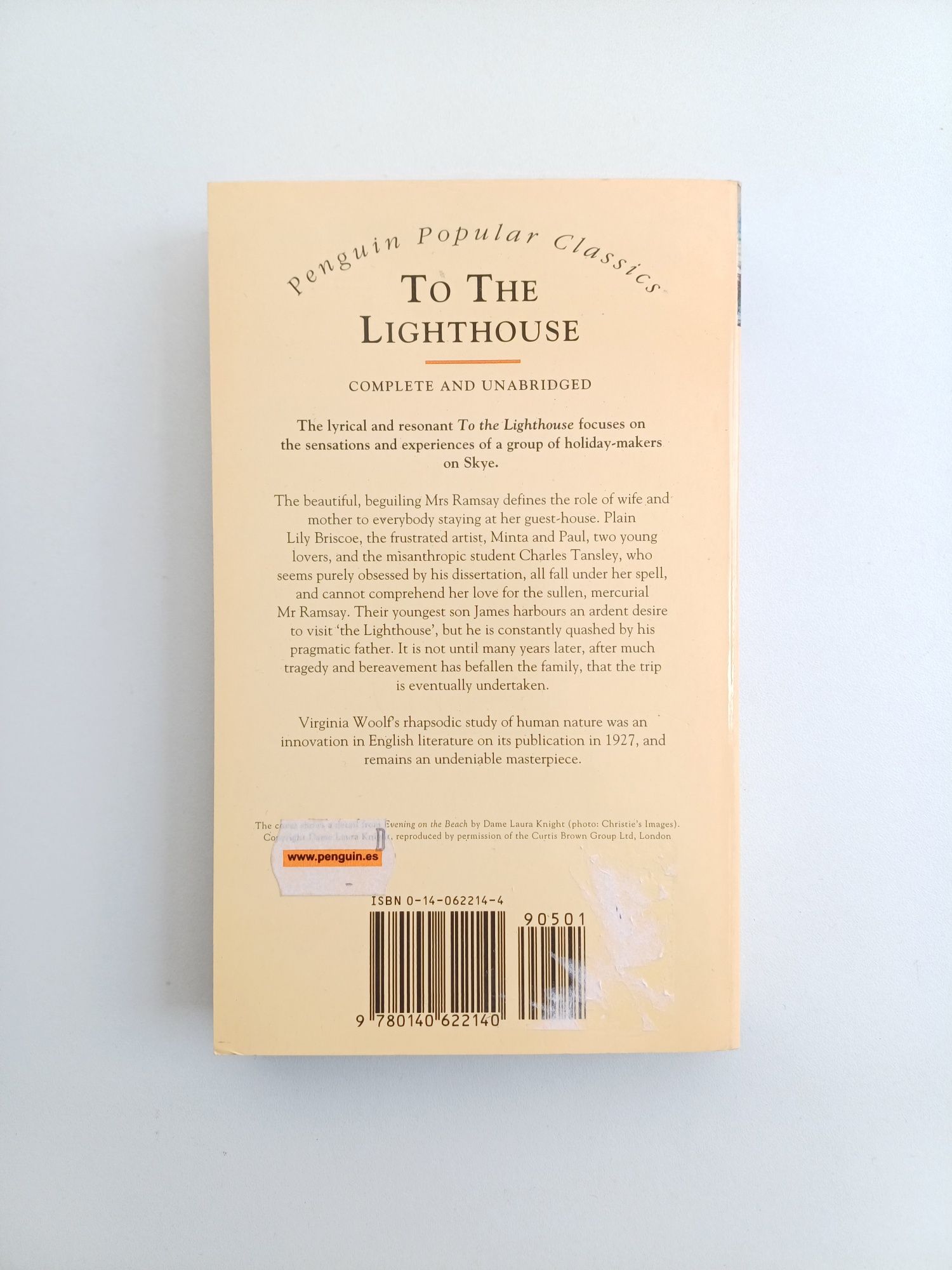 Livro "To the Lighthouse" de Virginia Woolf