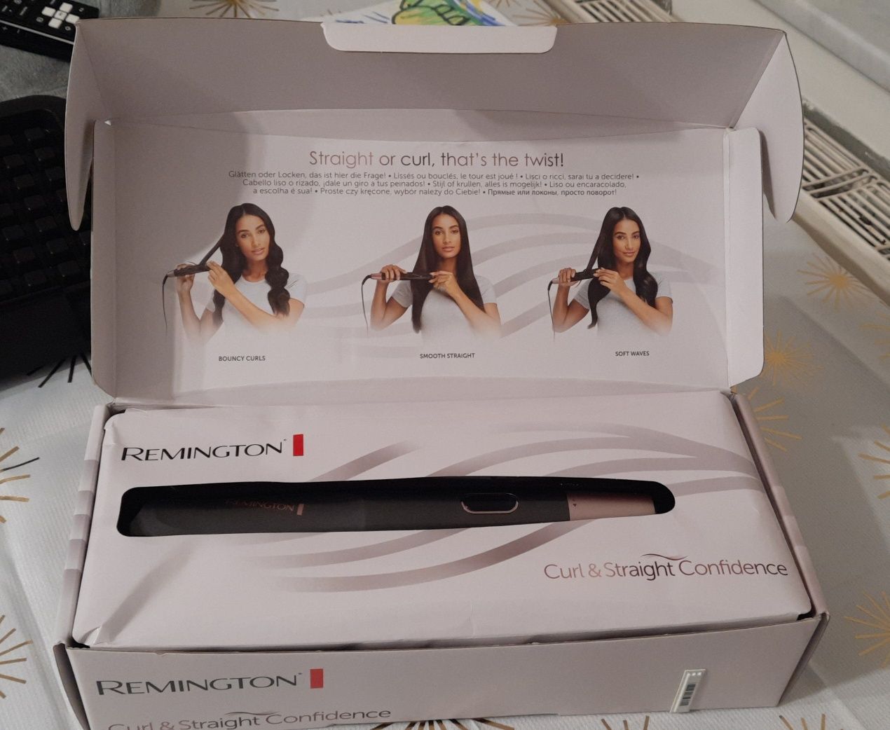 Nowa prostownica do prostowania i krecenia loków Remington