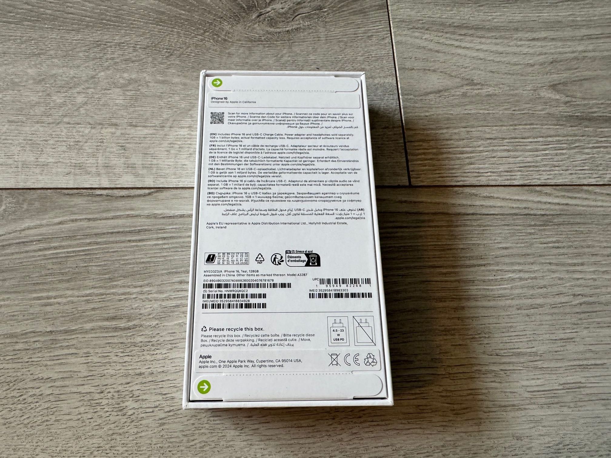 Nowy Apple iPhone 16 128GB Teal Turkusowy GW12m BEZ RAT!