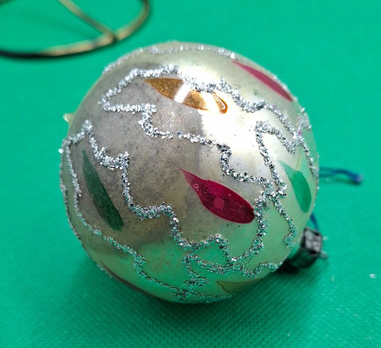 PRL stare bombki, ozdoby choinkowe mix 18szt, reflektorki