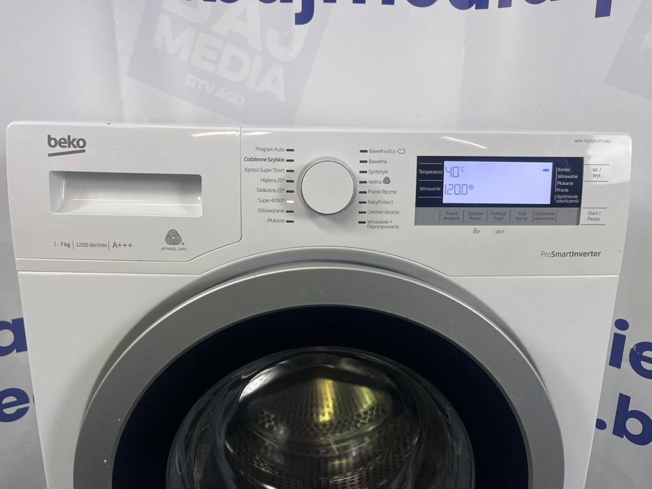 Pralka Beko Prosmart Inverter 7Kg/1200/A+++ /Dostawa/6Mscgwarancja