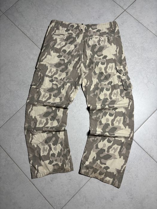 Широкі реп карго штани камуфляж baggy cargo y2k loose jaded racer
