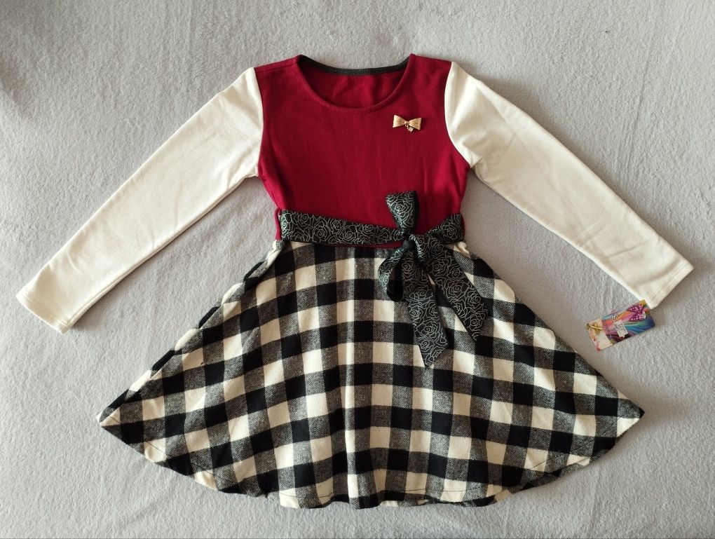 Тепла сукня на флісі на дівчинку 4-5 років