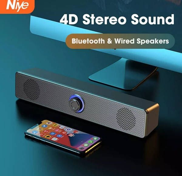 Саундбар 4D с объемным звуком, Bluetooth стерео колонка с сабвуфером