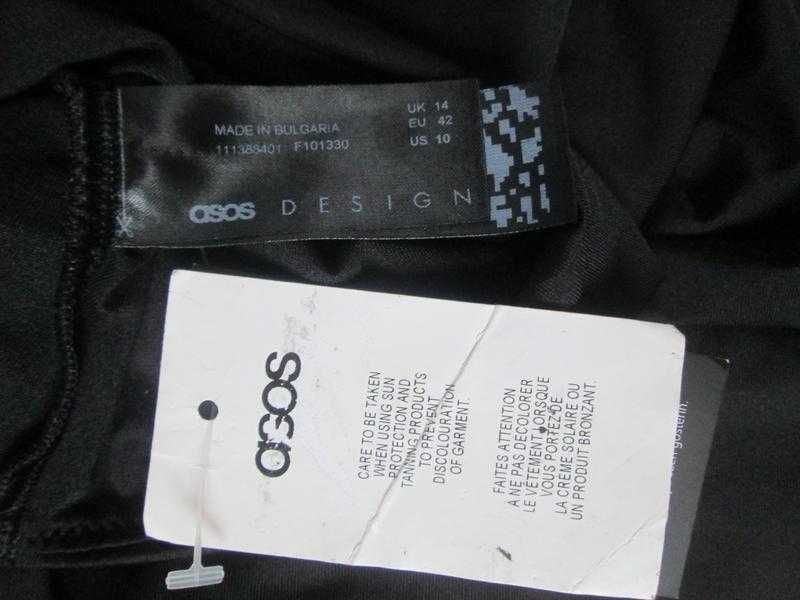Черный слитный купальник для беременных Asos.