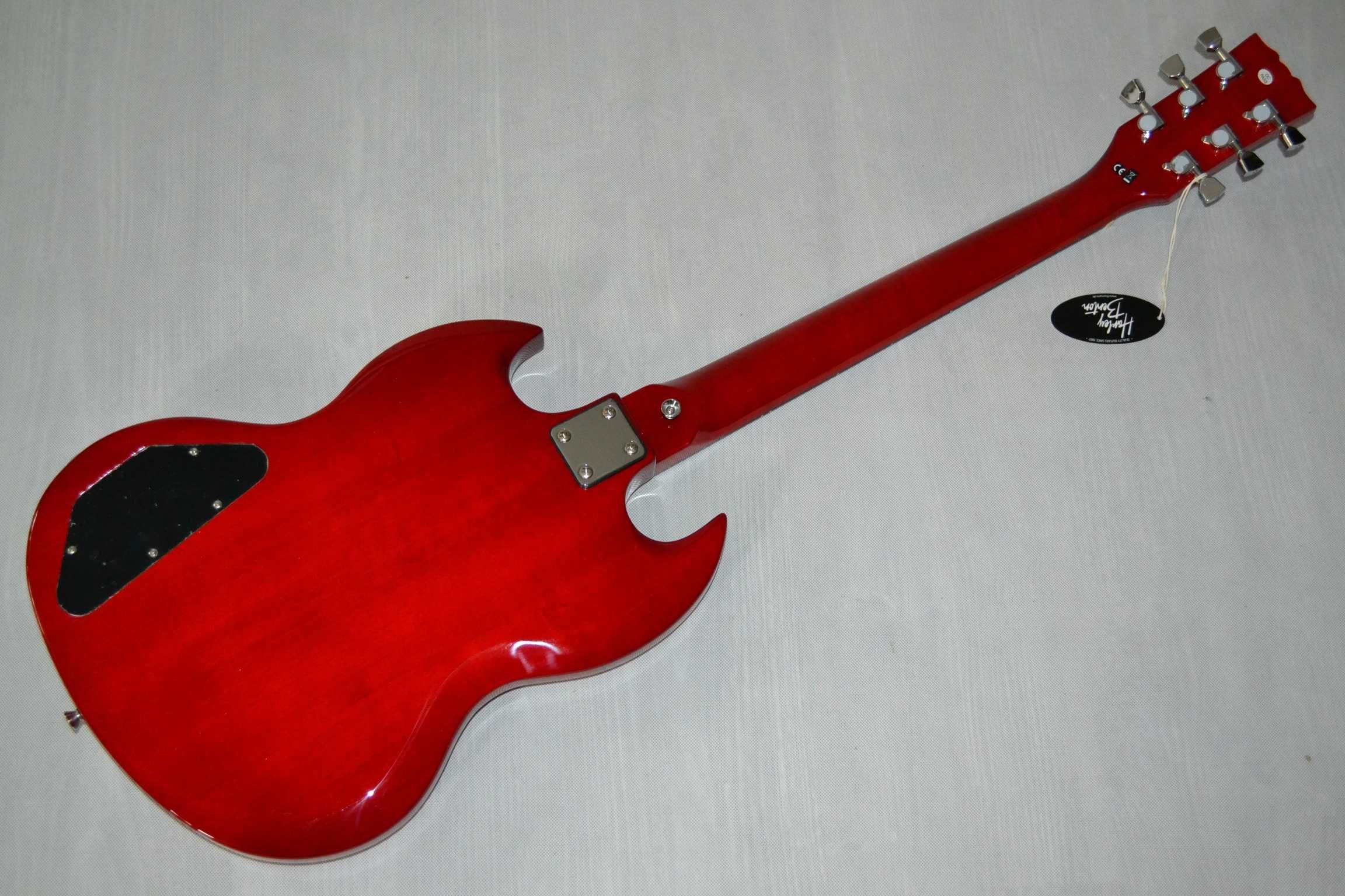 Harley Benton DC-200 Cherry nowa gitara elektryczna SG - USTAWIONA!