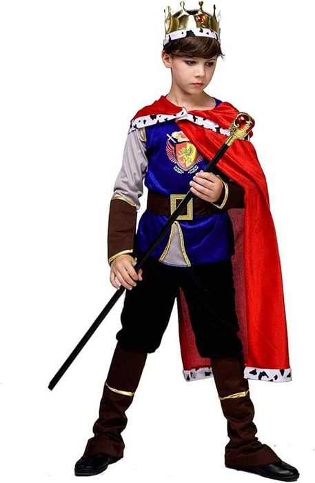 Strój KRÓLA KSIĄŻĘ Z BAJKI kostium król karnawał 134 140 CM K656