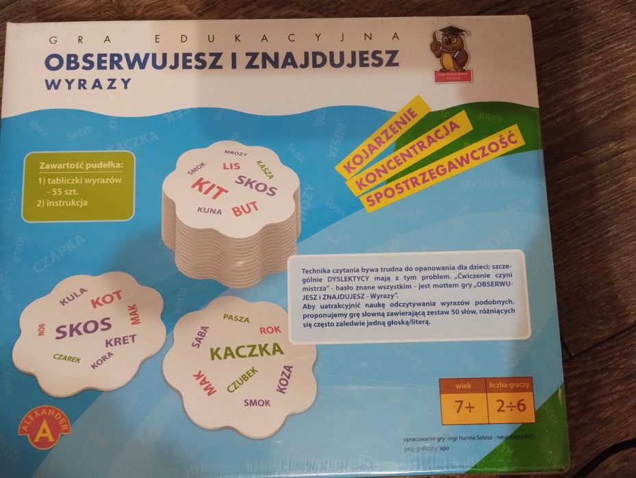 Obserwujesz i znajdujesz - wyrazy; gra edukacyjna Alexander