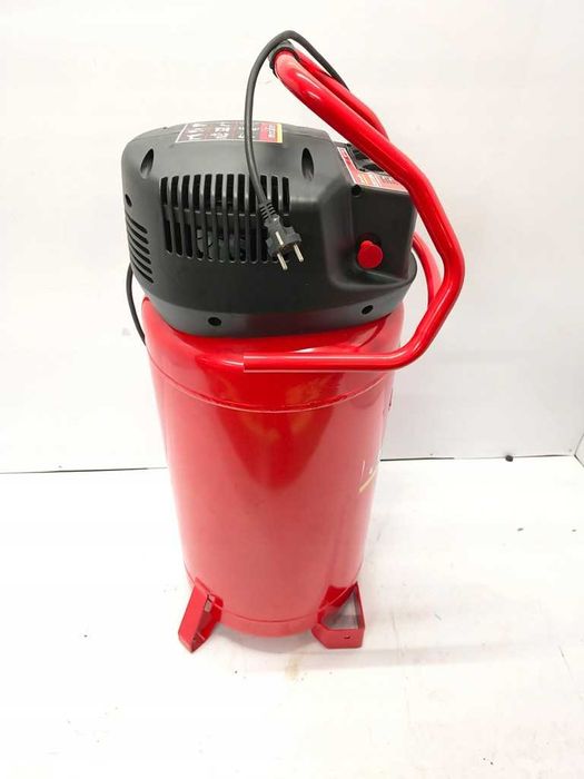 Kompresor pionowy Mecafer 425100. 100 l czerwony