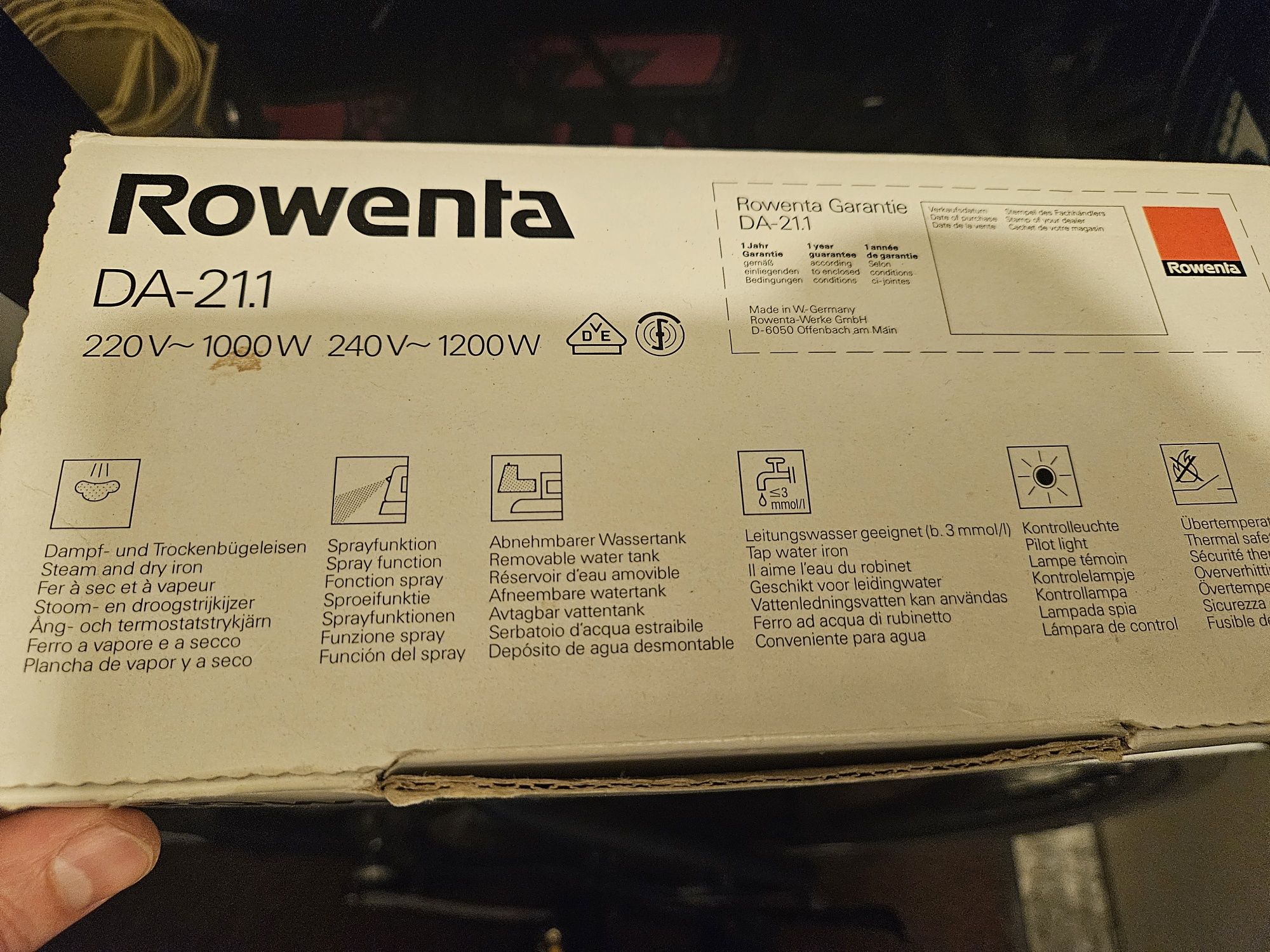 Żelazko Rowenta przewodowe